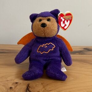 Ty EEKS the Bat 2008 Halloweenie Beanie Baby